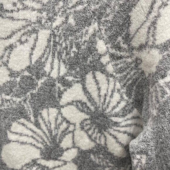 Liz Claiborne Mock Neck Long Sleeve Floral Sweater Size Large - Picture 4 of 9